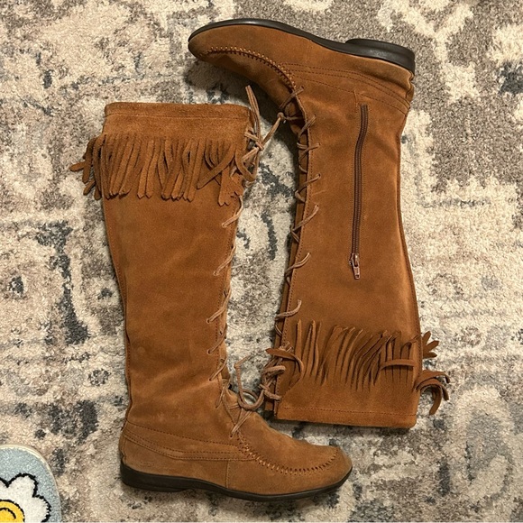 Something Else from Skechers Moccasin Boots Women’s Size 7.5 Leather - Picture 8 of 11